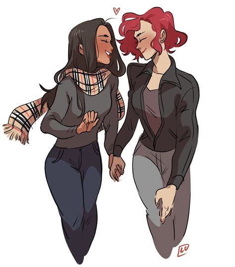 lesbian couple drawing|Explore the Best Lesbiancharacter Art .